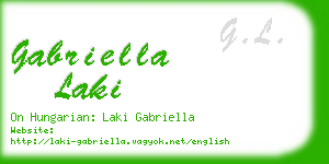 gabriella laki business card